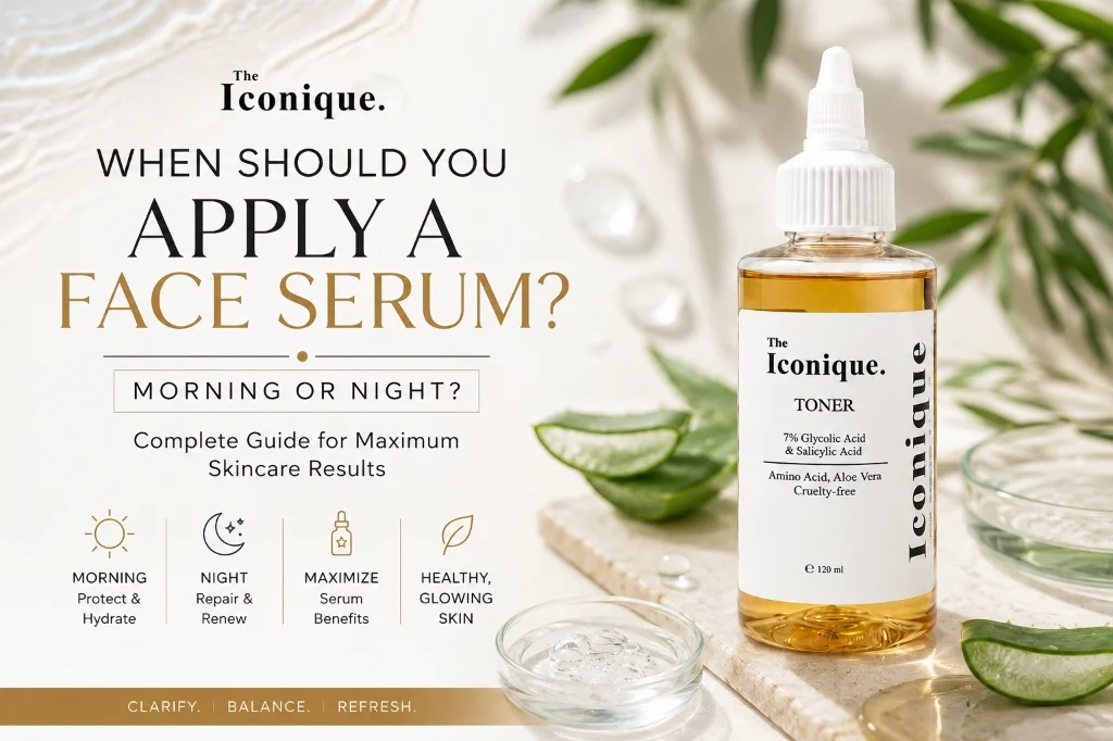 When Should You Apply a Face Serum Morning or Night Complete Skincare Guide featuring The Iconique Skincare
